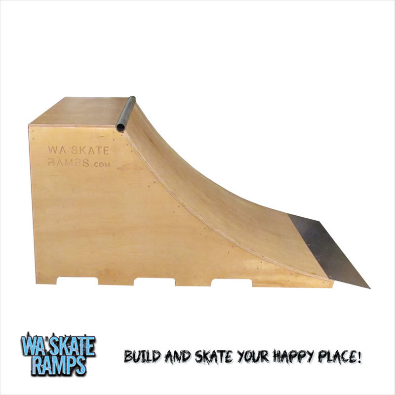 snap element Sui 3 FT HIGH X 4 FT WIDE QUARTER PIPE SKATE RAMP