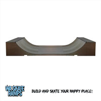 Indoor 3 ft high x 8 ft wide Mini Ramp / Half Pipe Skate Ramp