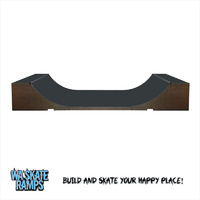 Extreme Outdoor 3 ft high x 8 ft wide Mini Ramp / Half Pipe Skate Ramp 