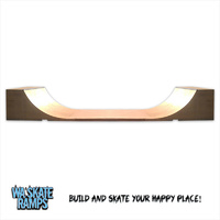 Indoor 4 ft high x 12 ft wide Mini Ramp / Half Pipe Skate Ramp