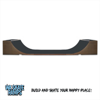 Extreme Outdoor 4 ft high x 8 ft wide Mini Ramp / Half Pipe Skate Ramp