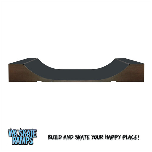 Extreme Outdoor 2 ft high x 4 ft wide Mini Ramp / Weather Proof Half Pipe