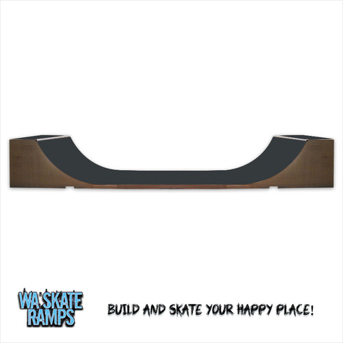 Extreme Outdoor 4 ft high x 12 ft wide Mini Ramp / Half Pipe Skate Ramp 