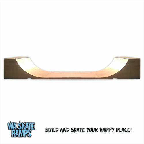 Indoor 4 ft high x 8 ft wide Mini Ramp / Half Pipe Skate Ramp